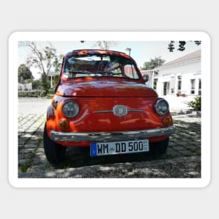 Fiat 500, Restored classic Italian Car Sticker